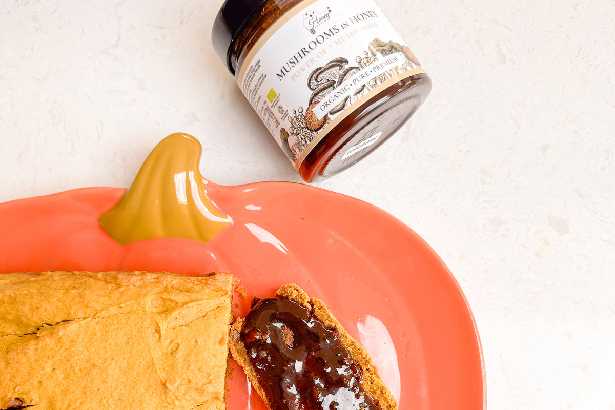Organic Mushroom Honey Pumpkin Bread - Honey Heaven