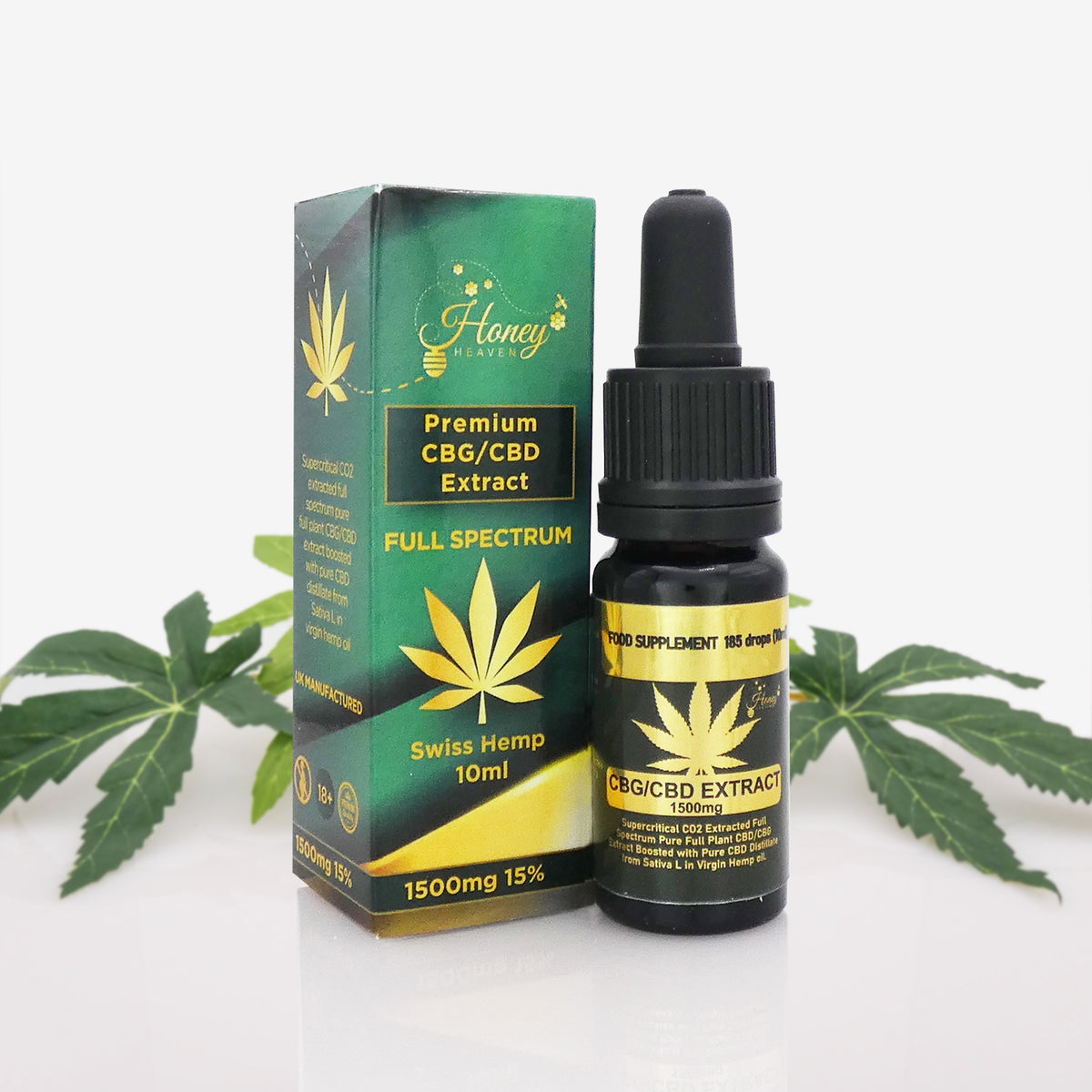 1500mg Full Spectrum Organic CBG / CBD oil organic UK