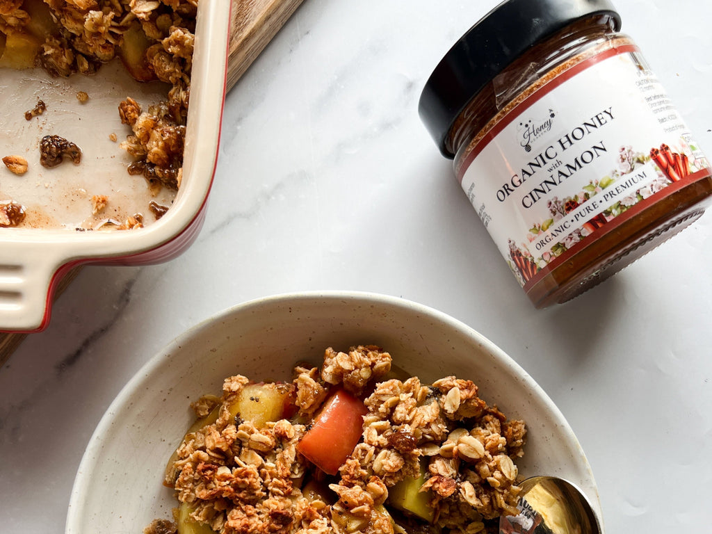 Cinnamon Honey Apple Crumble