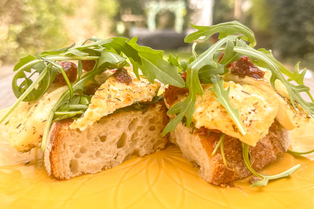 Halloumi with Cardamom Honey