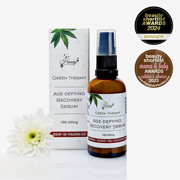 100% Natural Multivitamin Age Defying Recovery Serum 500mg CBD