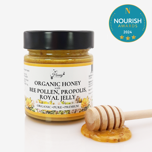 Bee Pollen and Honey with Royal Jelly and Propolis