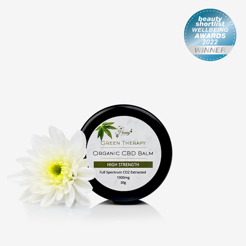 High Strength CBD Balm Organic Hemp 1000mg (Full Spectrum CO2 extracted Sativa L Hemp)
