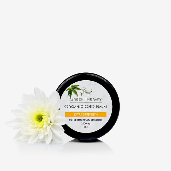 Extra Strength CBD Balm Organic Hemp 2000mg / 30g (Full Spectrum CO2 extracted Sativa L Hemp)-Honey Heaven