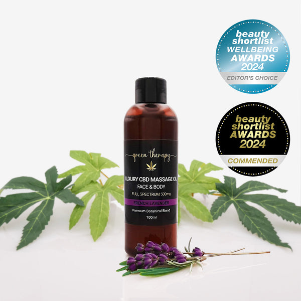 Award winner CBD Massage Oil 500mg – French Lavender
